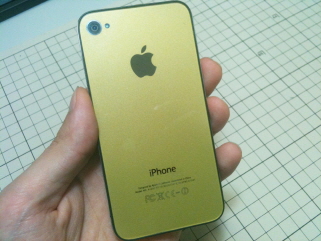 カスタマイズーiPhone4バックガラス
