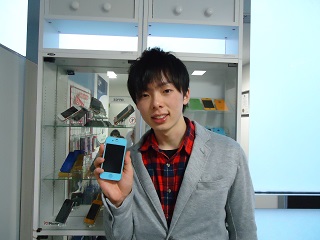 iphone4S　フロントガラス割れ